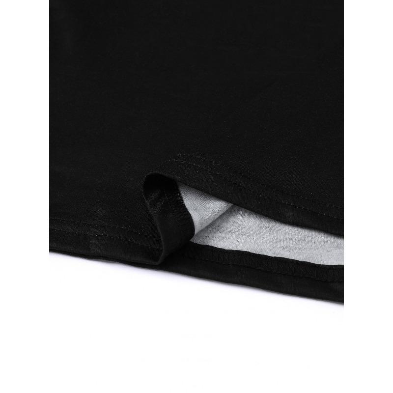 European Size Men'S Oversized 3D Graphic T-Shirt - Biker-Inspired "Grumpy Old Biker" Slogan & Skull Print, Black with Red Lettering