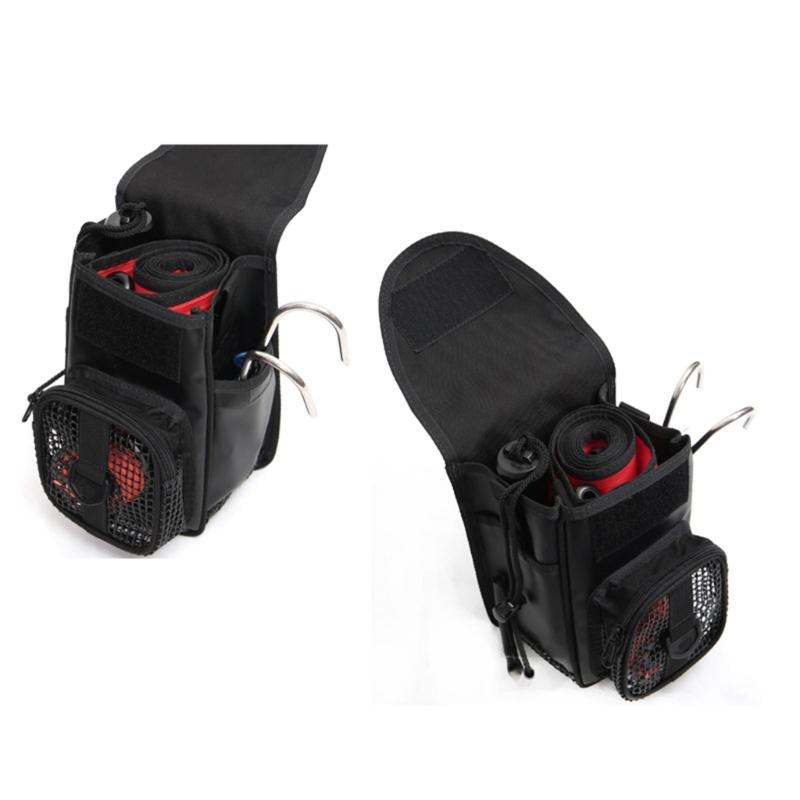 Diving Net Bag with Buckles Clip Outdoor Swimming Diving Side Mount Bag Underwater Light Weight Storage Bag