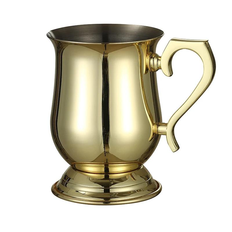 Hammered Copper Plated Stainless Steel Moscow Mule Copper Mug Drum-Type Beer Cup Water Glass Drinkware