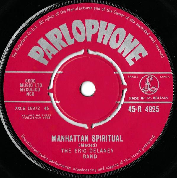 7inch Record ERIC DELANEY BAND - Manhattan Spiritual 45R4925 PARLOPHONE 1962 UK Jazz Used