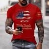 Summer Fashion Printed Men's Plus Size Loose Comfortable Soft Breathable Lightweight Round Neck Short Sleeved T-shirt