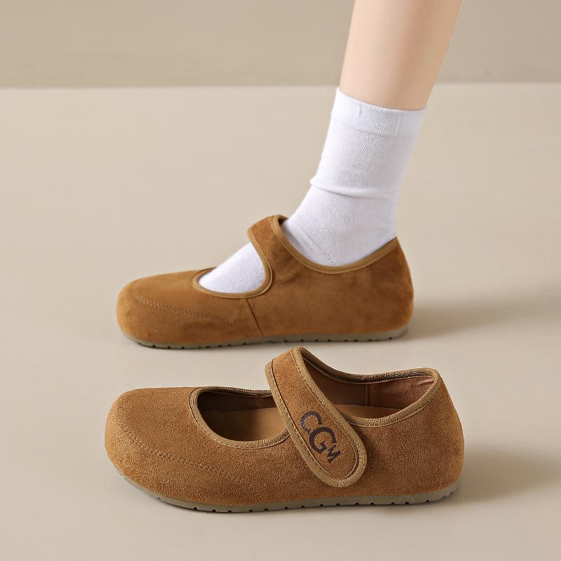 Fashion CRLAYDK Vintage Women's Casual Loafers Slip On Flat Shoes Comfort Penny Cute Ladies Walking Office Suede Leather Moccasins