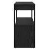 Sideboard Black Oak Effect 80 x 30 x 60 cm Engineered Wood