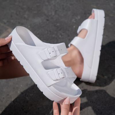 Fashion Women Thick Platform Slippers Summer Beach Eva Soft Sole Slide Sandals Leisure Comfortable Outdoor Women Shoes Size 41 Slides