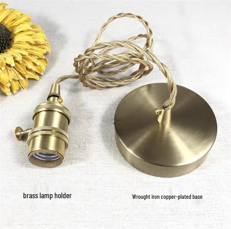 Retro Japanese Brass Glazed Ceramic Pendant Light for Bedroom, Dining, Bar, or Bay Window