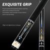 OKHEALING Karbonfaser Billard Queue Schwarze Technologie Billard Queue Sticks 12,4mm Spitze Uni-loc Gelenk 147cm/58Zoll Länge 19~20oz Gewicht