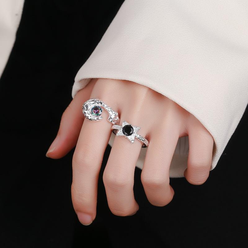 Lindon Klassisk Kopparlegering Zirkon Ring Dam Smycken Bröllopslöfte Festpresent