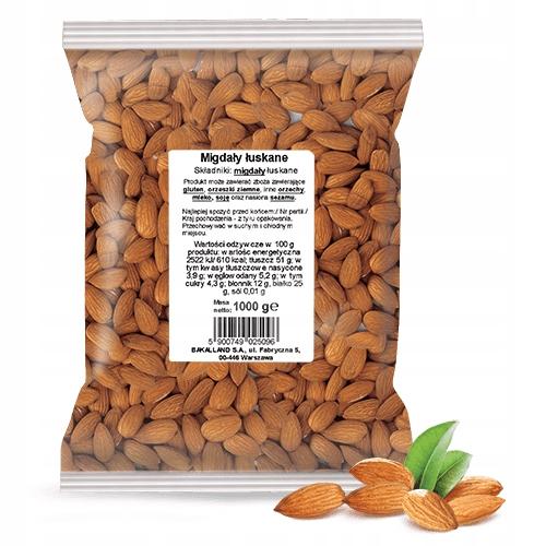 Shelled Almonds 1Kg Bakalland