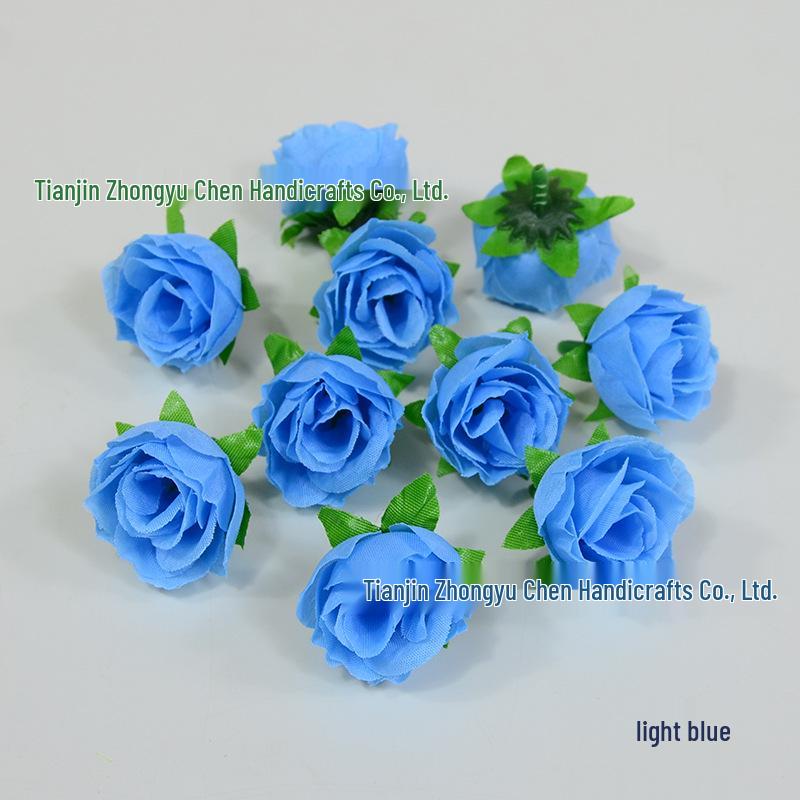 Silk Rose Bud Hairpin Flower Headwear DIY Wedding Decoration Accessory