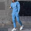 Traje Deportivo de Ocio para Hombre Primavera y Otoño Sudadera Holgada Conjunto Slim de Dos Piezas para Hombre