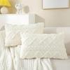 Decorative Artificial Wool Pillow Case, Soft Short Plush Wool Square Pattern Cushion Cover, Modern Decorative Sofa, Fami