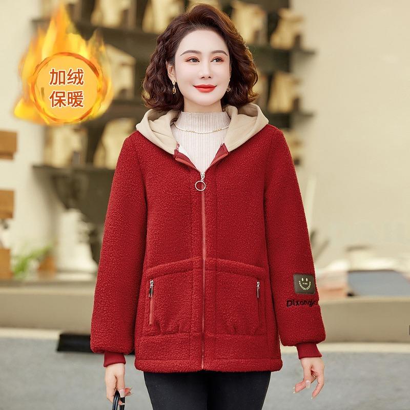 Winter Granular Coat Velvet Padded Jacket New Thickened Padded Coat Lamb Wool Warm Padded Jacket