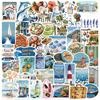 50Pcs Summer American Style Stickers For Scrapbooking Diary Laptop Water Bottle Computer Phone Cartoon Car Stickers Decals