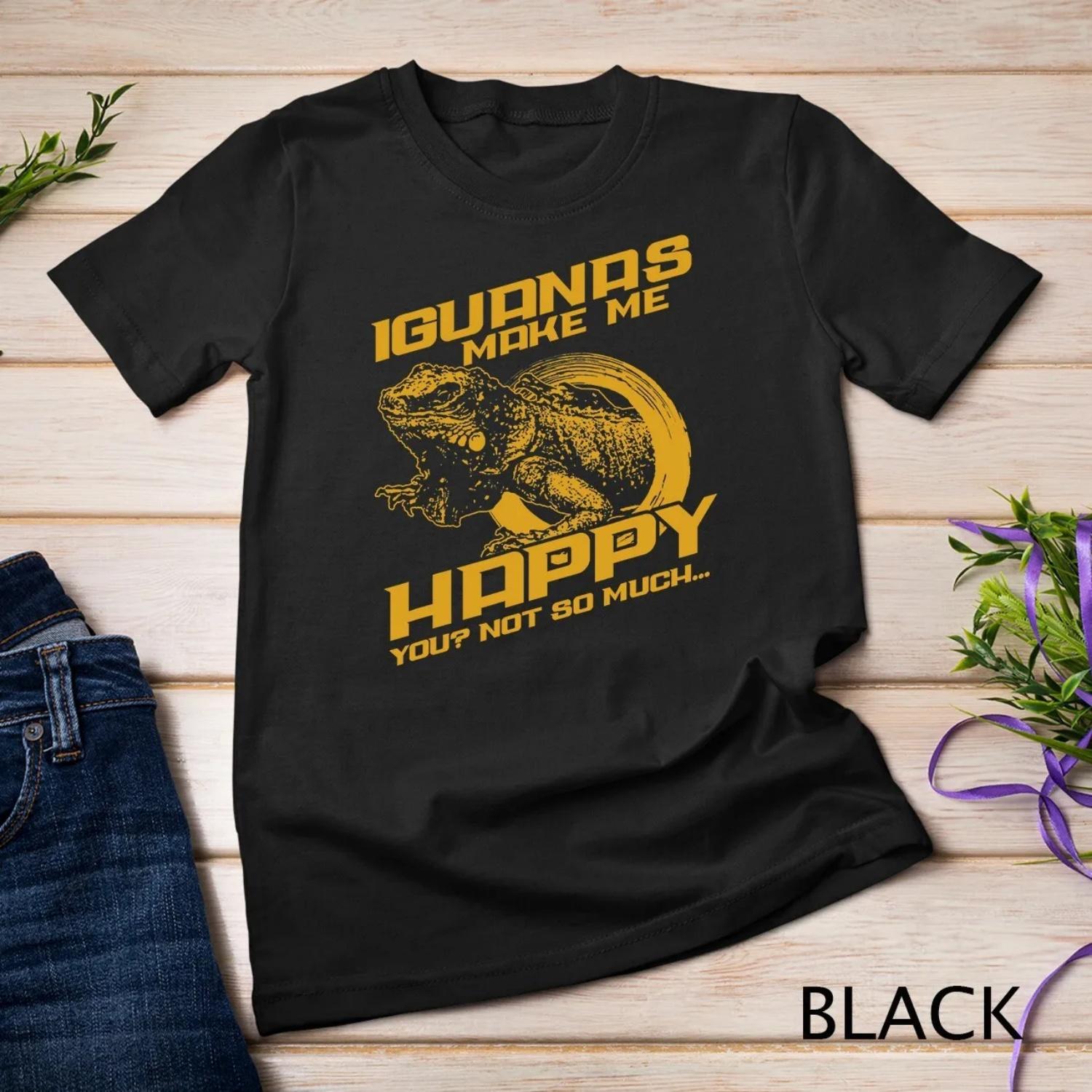 Iguana Make Me Happy T shirt S