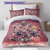 Bilbao  Pattern Bedding Quilt Set Quilt Cover Pillowcase Home Decoration Birthday Gift (1 * Duvet Cover + 2 * Pillowcase, Without Core)