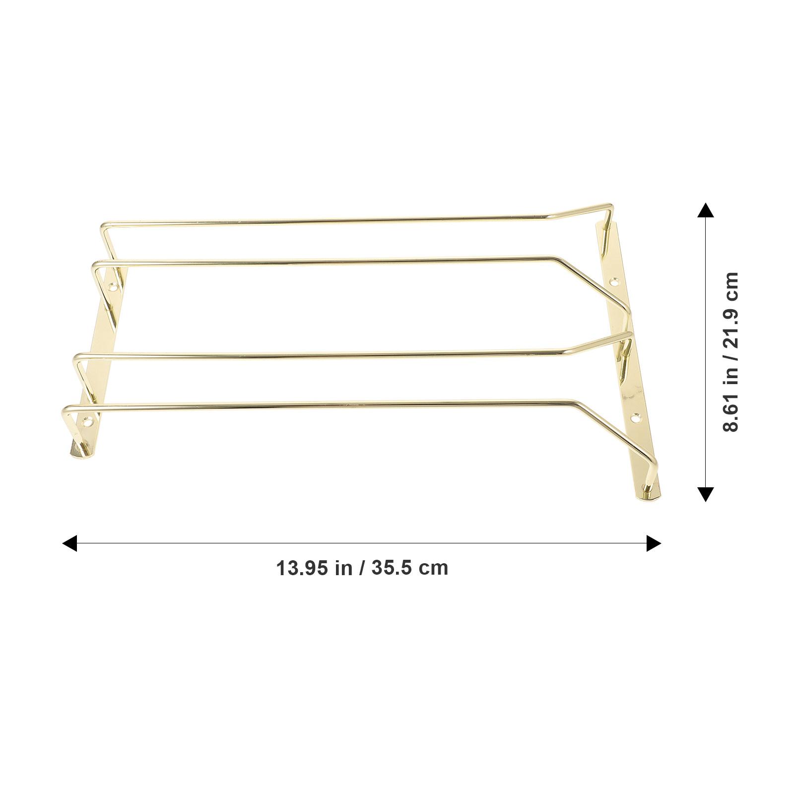 Wine Glass Rack Under Shelf Stainless