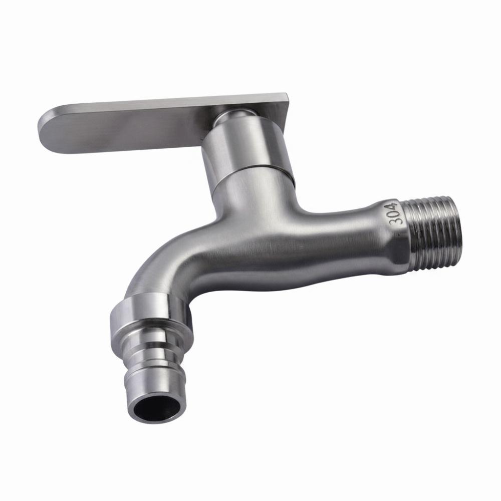 304 Stainless Steel Washing Machine Faucet Antifreeze & Explosion Proof Quick Open Tap Universal