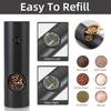 1pc/2pcs Rechargeable Electric Salt And Pepper Grinder Ceramic Grinding Core Kitchen Tools  Home Use