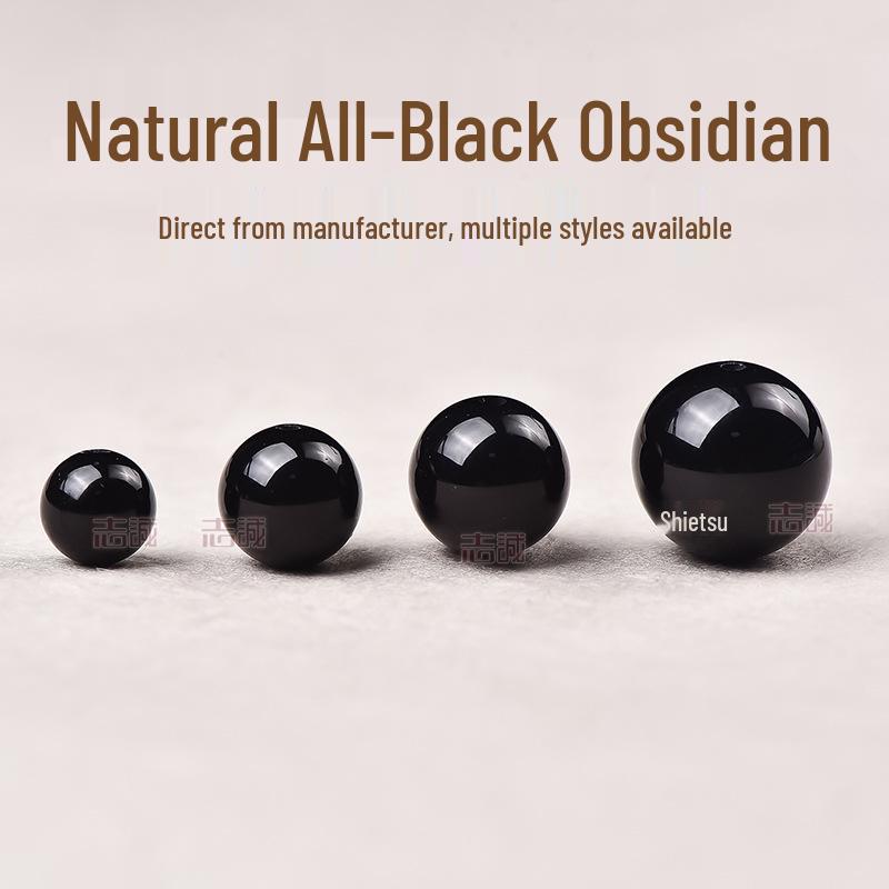 Rainbow Eye Obsidian, Gold & Silver Obsidian, Red Agate, Black Gold, and Black Round Loose Beads for Bracelet Making