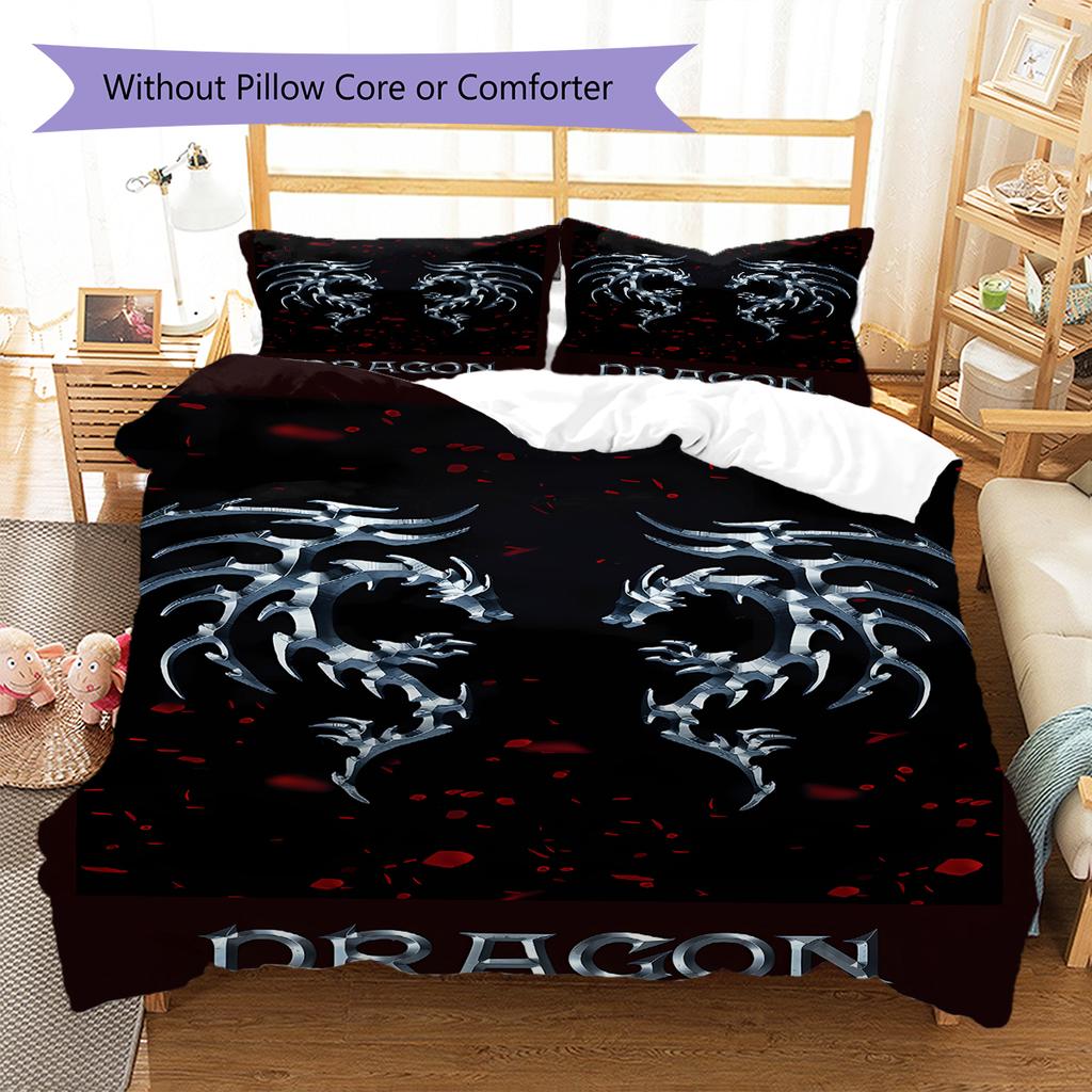 Lola Indigo Pattern Bedding,Quilt Set Quilt Cover Pillowcase Home Birthday Gift (1 * duvet cover + 2 * pillowcase, without core)