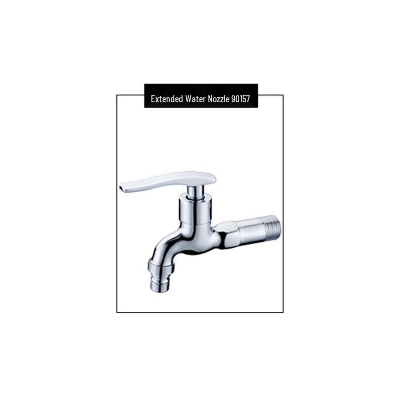 Extended Copper Washing Machine Faucet