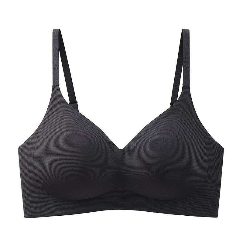 Small Bust Push Up Seamless Fixed Cup Bra, Soft Support Lifting Wireless Bra
