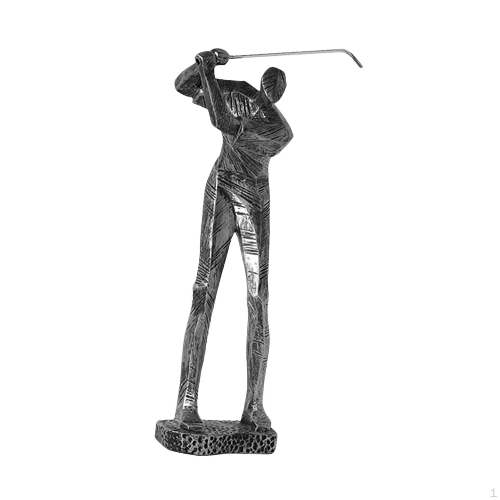 Golf Modern Golfer Sculpture for Home