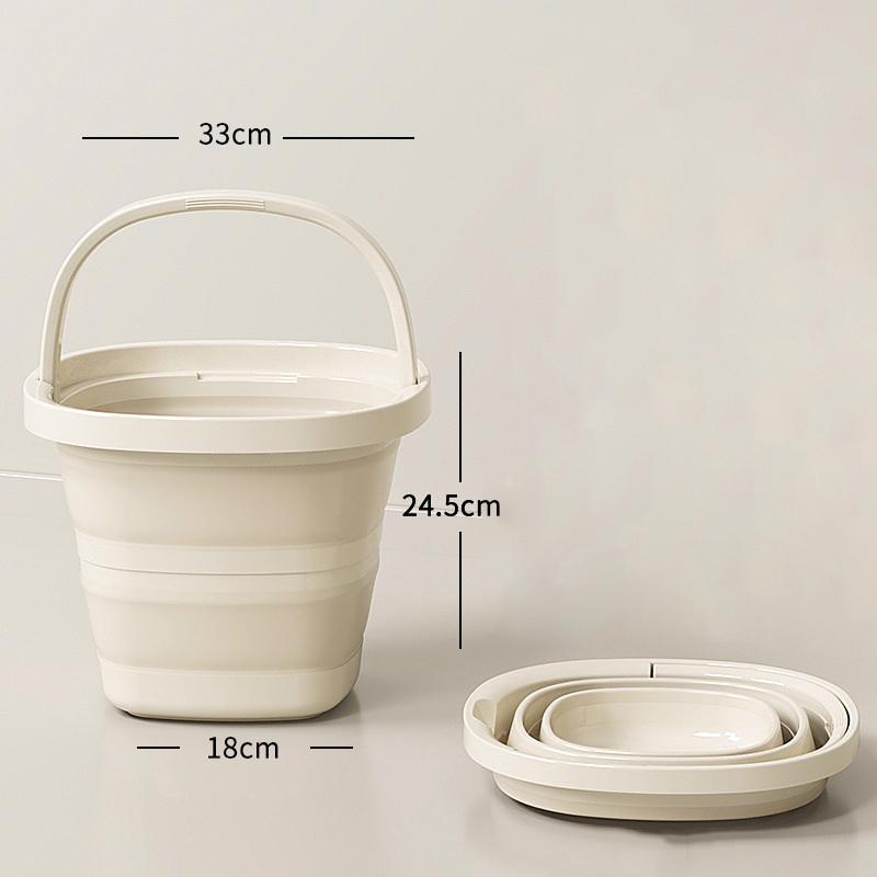 Vikbar hink Vikbar vattenhink Plast Resehink med handtag Utomhuscamping Hushållsartiklar