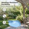 Hanging Bird Baths Birdbath Decorative Lightweight Water Feeders Paddling Pool for Lawn