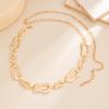 Ingemark Vintage Simple Gold Color Metal Waist Belts Dress Chain for Women Trendy Irregular Adjustable Bikini Belt Body Jewelry
