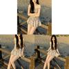 Floral Summer Dress For Women With Polyester Fabric And Slim Fit For Casual Outings