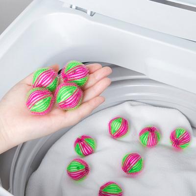 6 adet saç yakalayıcı topları anti-sarma çamaşır pamuk tiftiği temizleyici yıkama topları yeniden kullanılabilir pamuk tiftiği temizleyici topları çamaşır makinesi için