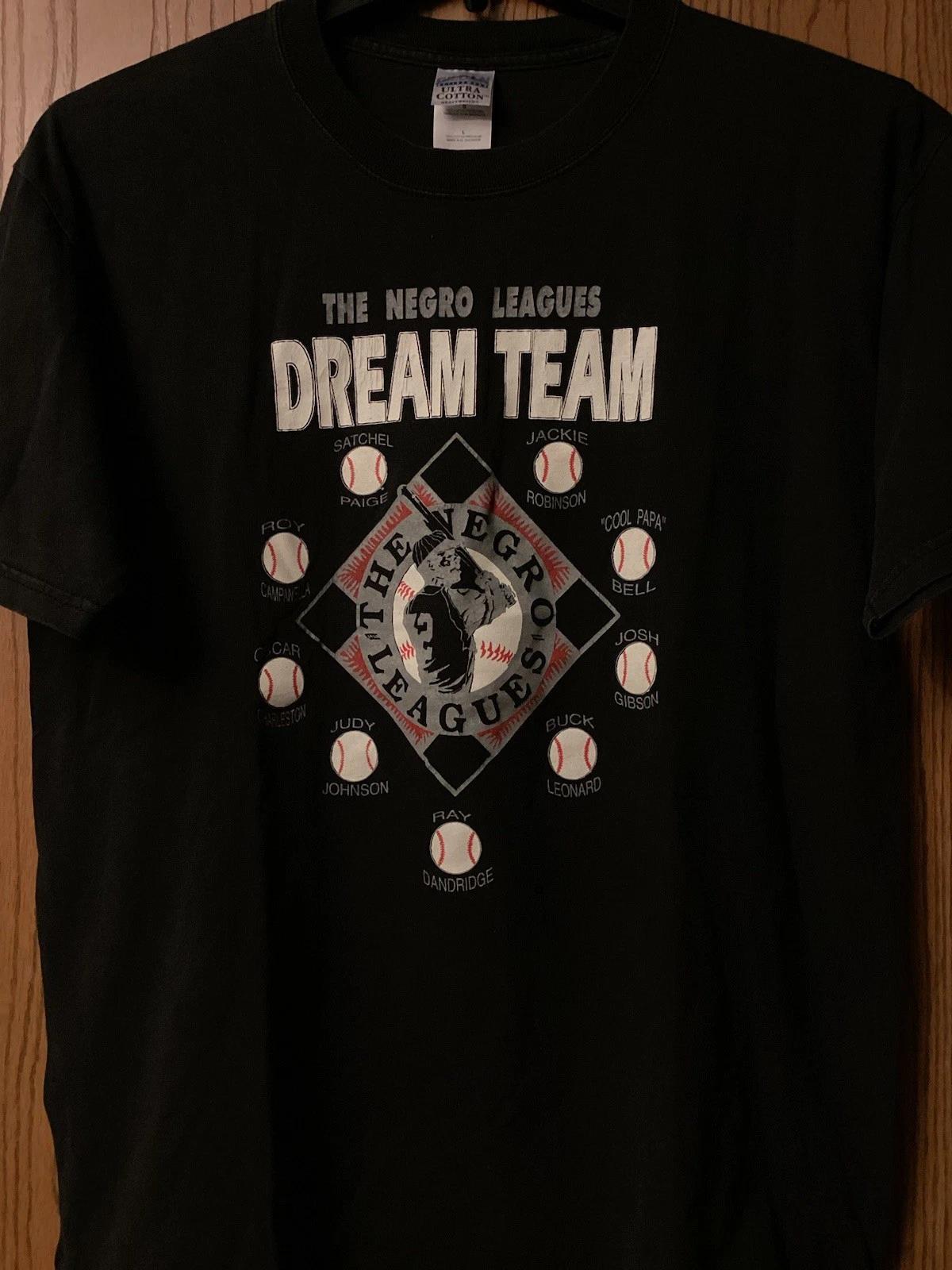 

The Negro Leagues Dream Team - “Satchel, Josh, Jackie, Etc.” - Black Shirt - L 4XL
