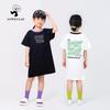 Summer Korean Style Girls' Fashion Printed Breathable Dress with Long/Short Sleeves