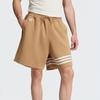 adidas Originals Neuclassics Comfortable Soft Versatile Lace-Up Striped Casual Shorts Men Shorts Khaki JC9940