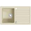 Kitchen Sink - VIDAXL - Reversible In Granite - 1 Bowl - Beige - Inset