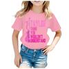 Summer Round Neck 3D Guitar Printed Top Fashionable Casual Short Sleeved Children's Girl T-shirts