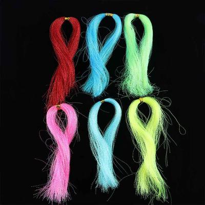 Flies Decorating Silk Twisted Strand Crystal Shining String Lure Decoration Line Assist Hook Tying