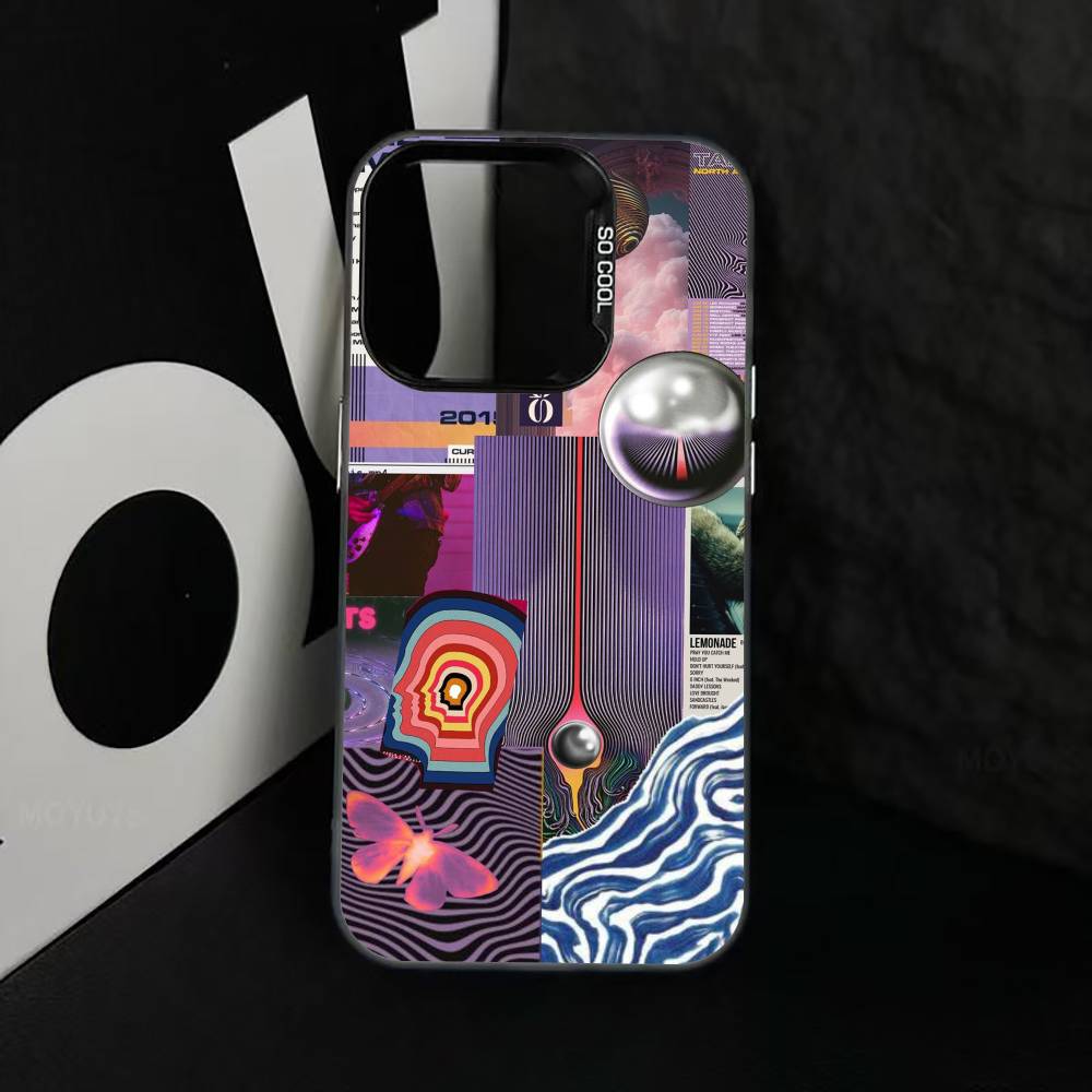 

Психоделический арт чехол для телефона Tame Impala для iPhone 17,16,15,14,13,12,11 Plus,Pro Max,XS, Красочный серебристый чехол для телефона Funda Cover iPhone14ProMax