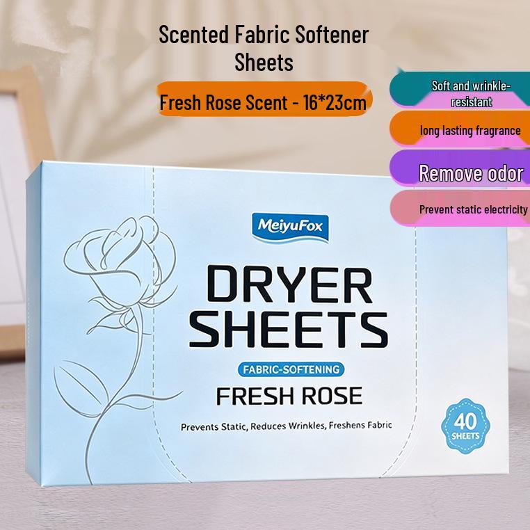 Scented Laundry Dryer Softener Sheets - Long-Lasting Fragrance