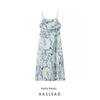 Kaslead New Arrival Women's Clothing Fashion Style Fashion Casual Minimalist Fresh Printing Slip Dress