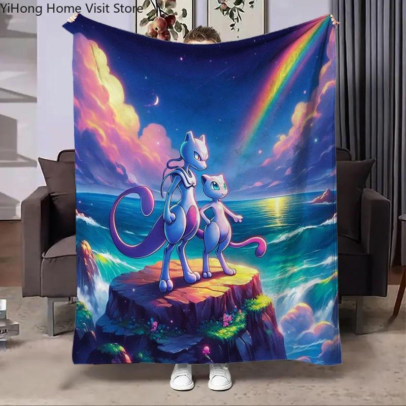 Charizard Pokemon Japan Cartoon Flannel Blanket Fluffy Children and Adults Sofa Plush Bedspread Throw Lunch Blanket for Sofa Bed