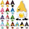 Interchangeable Gnomes Wooden Ornaments Tabletop Festival Decor with Changeable Clothes Christmas Holiday Home Decoration Set