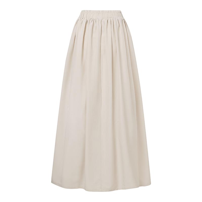ZANZEA Womens Casual Elastic Waist Loose Long Maxi Skirts