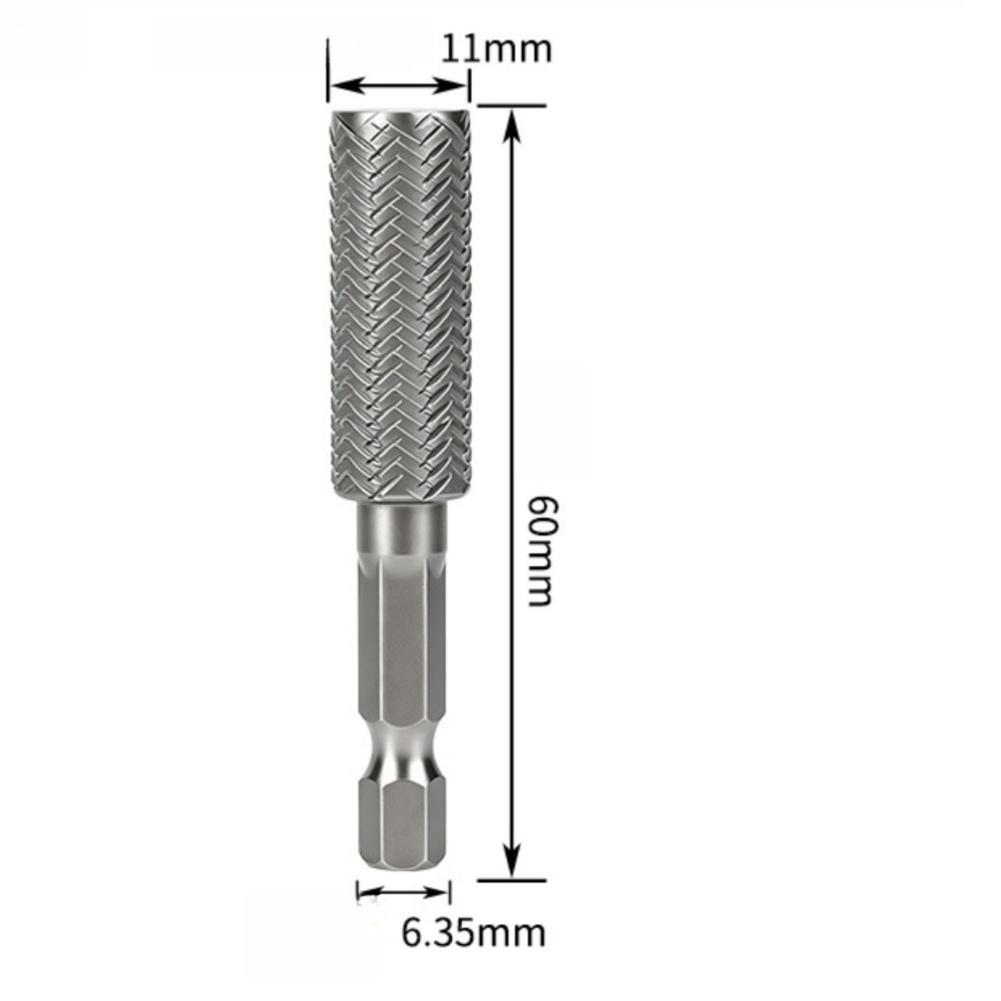 1/1inch Hex Shank Rotary Steel File For Drilling Grinding Sanding Engraving Rotary File For DIY Workshop Projects
