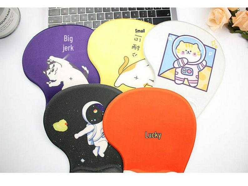 Creative Cartoon Silicone Wrist Rest Mouse Pad & Keyboard Hand Rest - Cute Desk Mat