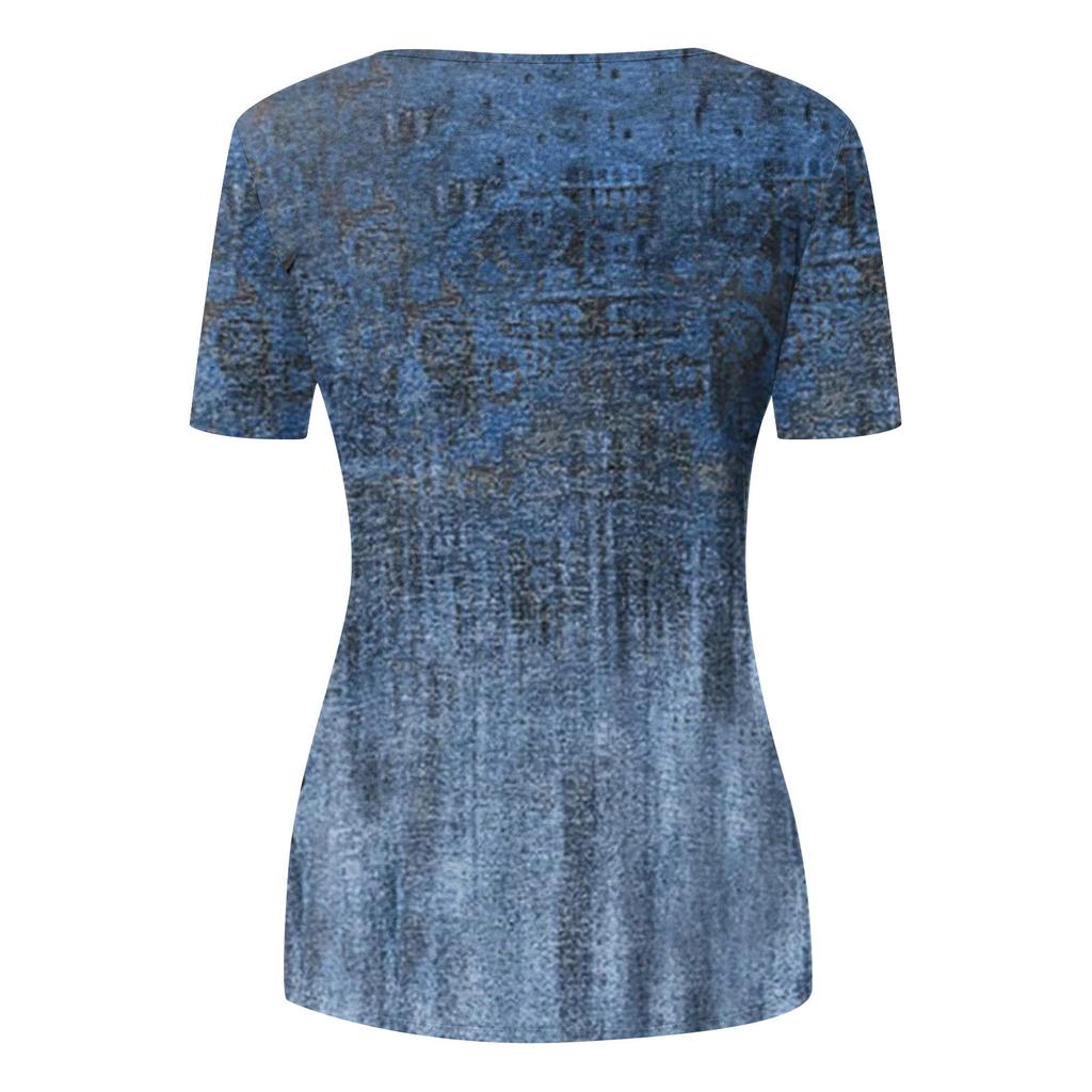 Women's Short Sleeve Tunic Loose Tops Casual Plus Size Tops Pleated Tunic Button Down Casual Summer T-Shirts Women's Tops Dressy Shirts