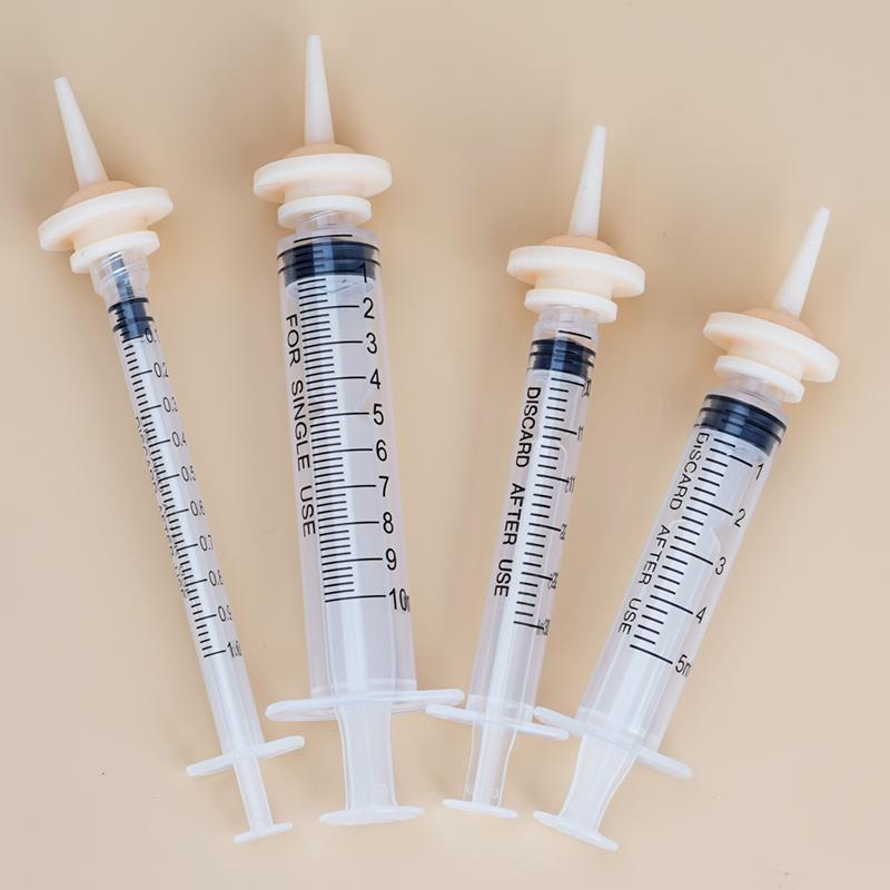 Pet Bird Feeding Nipple Newborn Dog Cat Feeding Pacifier Hamster Mini Pet Small Dog Feeding Bottle Syringe with Silicone Nipple
