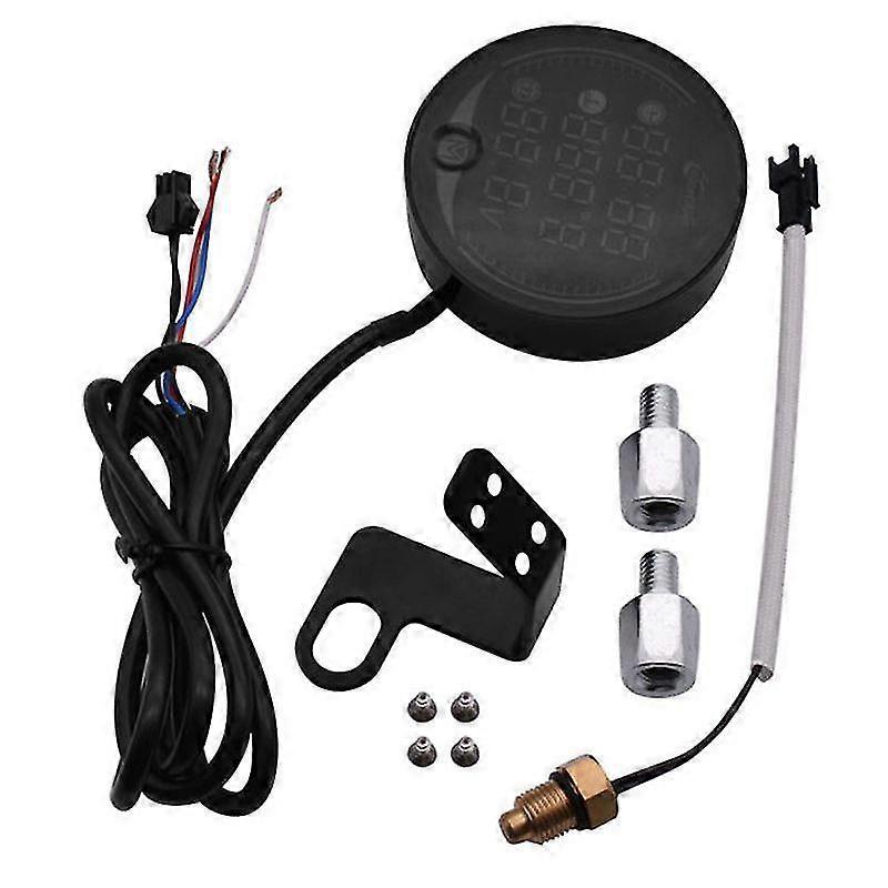 5 In 1 Motorcycle Water Temperature Meter Usb Rechargable Time Voltmeter Led Night Vision Meter Wit Y