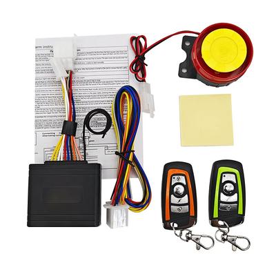 Motorcycle Alarm System 1-Way Motorcycle Anti Theft Kit Car Security Alarm System DC 12V 125dB Built In Vibration Sensor